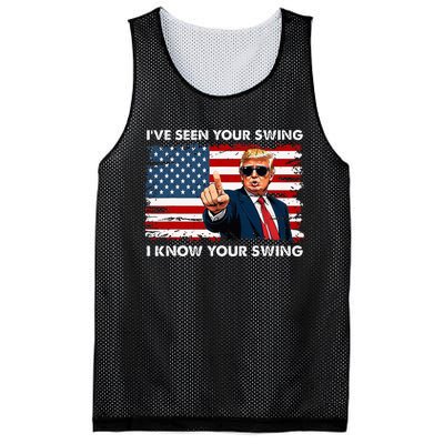 Quote Trump 2024 IVe Seen Your Swing I Know Your Swing Mesh Reversible Basketball Jersey Tank