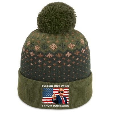 Quote Trump 2024 IVe Seen Your Swing I Know Your Swing The Baniff Cuffed Pom Beanie