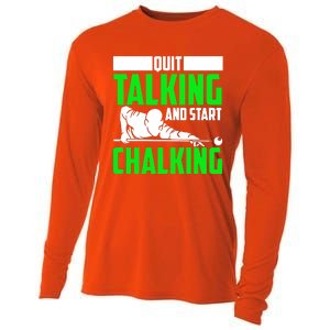 Quit Talking And Start Chalking Cooling Performance Long Sleeve Crew