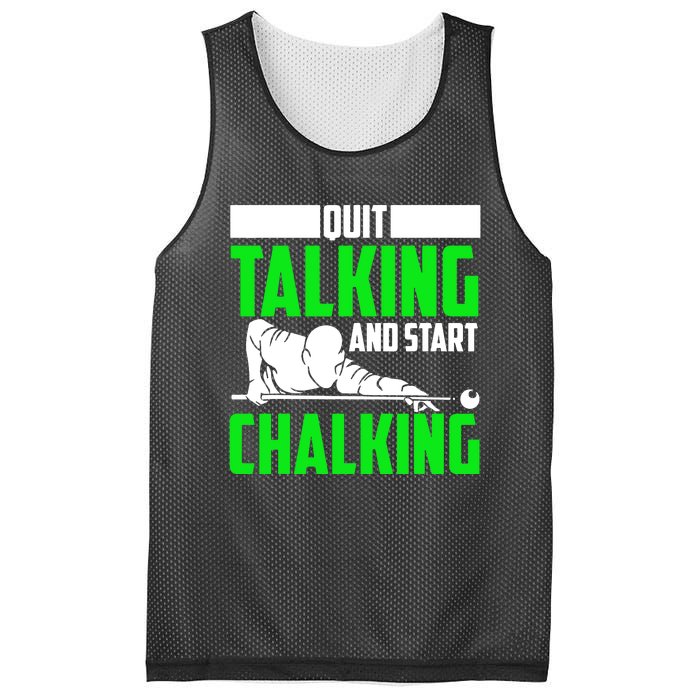 Quit Talking And Start Chalking Mesh Reversible Basketball Jersey Tank