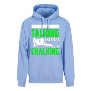 Quit Talking And Start Chalking Unisex Surf Hoodie