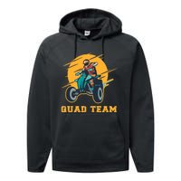 Quad Team All Terrain Vehicle ATV Premium Performance Fleece Hoodie