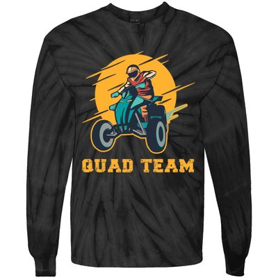 Quad Team All Terrain Vehicle ATV Premium Tie-Dye Long Sleeve Shirt