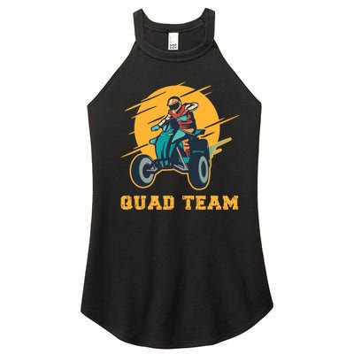 Quad Team All Terrain Vehicle ATV Women’s Perfect Tri Rocker Tank