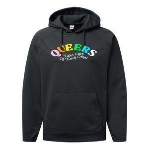 Queers Take Cares Of Each Others LGBT Pride Gay Lesbian Performance Fleece Hoodie