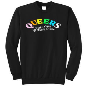 Queers Take Cares Of Each Others LGBT Pride Gay Lesbian Sweatshirt