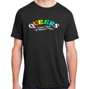 Queers Take Cares Of Each Others LGBT Pride Gay Lesbian Adult ChromaSoft Performance T-Shirt