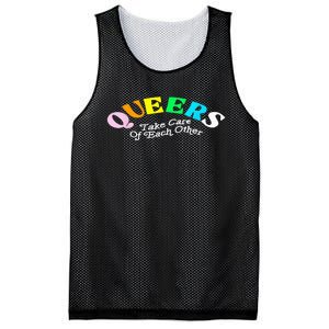 Queers Take Cares Of Each Others LGBT Pride Gay Lesbian Mesh Reversible Basketball Jersey Tank