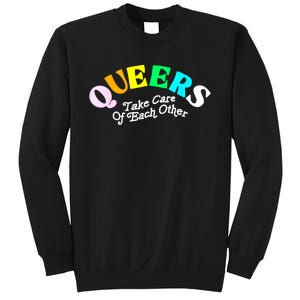 Queers Take Cares Of Each Others LGBT Pride Gay Lesbian Sweatshirt