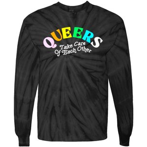 Queers Take Cares Of Each Others LGBT Pride Gay Lesbian Tie-Dye Long Sleeve Shirt