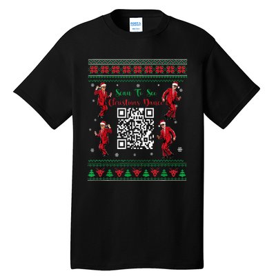 Qr Trump Dance Code President Dance Code Christmas Dance Fun Tall T-Shirt