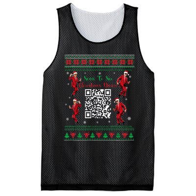 Qr Trump Dance Code President Dance Code Christmas Dance Fun Mesh Reversible Basketball Jersey Tank