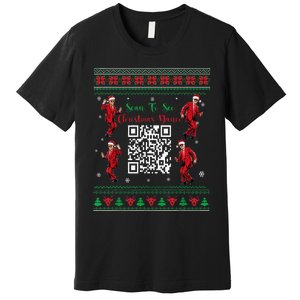 Qr Trump Dance Code President Dance Code Christmas Dance Fun Premium T-Shirt