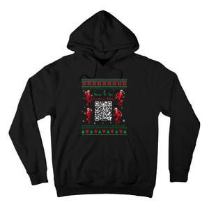 Qr Trump Dance Code President Dance Code Christmas Dance Fun Tall Hoodie