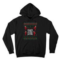 Qr Trump Dance Code President Dance Code Christmas Dance Fun Tall Hoodie