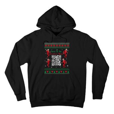 Qr Trump Dance Code President Dance Code Christmas Dance Fun Tall Hoodie