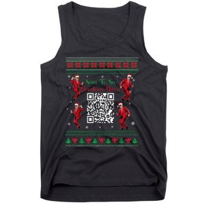 Qr Trump Dance Code President Dance Code Christmas Dance Fun Tank Top