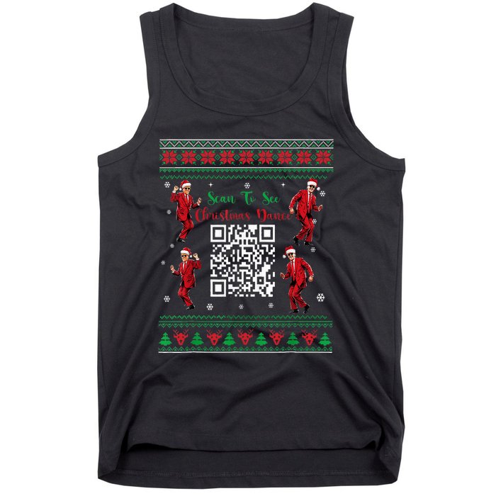 Qr Trump Dance Code President Dance Code Christmas Dance Fun Tank Top