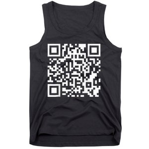 Qr Trump Dance Scan Me Code President Dance Funny Christmas Tank Top