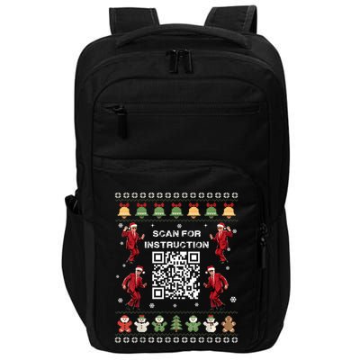 Qr Trump Dance Code President Scan For Instruction Christmas Impact Tech Backpack