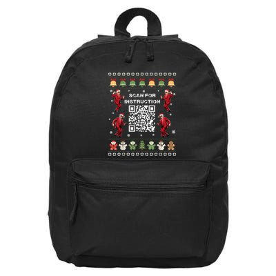 Qr Trump Dance Code President Scan For Instruction Christmas 16 in Basic Backpack
