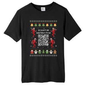 Qr Trump Dance Code President Scan For Instruction Christmas Tall Fusion ChromaSoft Performance T-Shirt