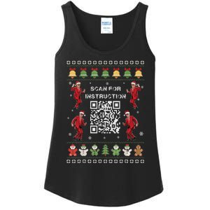 Qr Trump Dance Code President Scan For Instruction Christmas Ladies Essential Tank