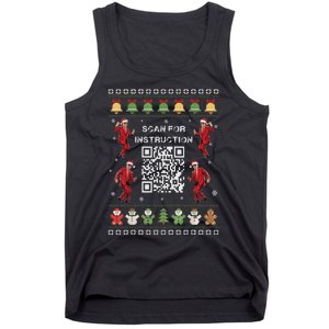 Qr Trump Dance Code President Scan For Instruction Christmas Tank Top