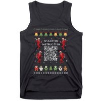 Qr Trump Dance Code President Scan For Instruction Christmas Tank Top