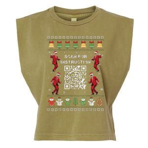 Qr Trump Dance Code President Scan For Instruction Christmas Garment-Dyed Women's Muscle Tee