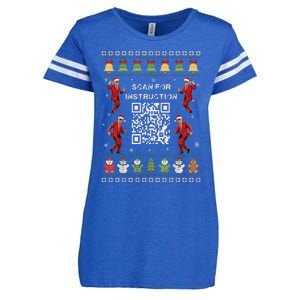 Qr Trump Dance Code President Scan For Instruction Christmas Enza Ladies Jersey Football T-Shirt