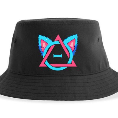 Quadrobics Therian Ears And Paws Therianthropy Quads Sustainable Bucket Hat