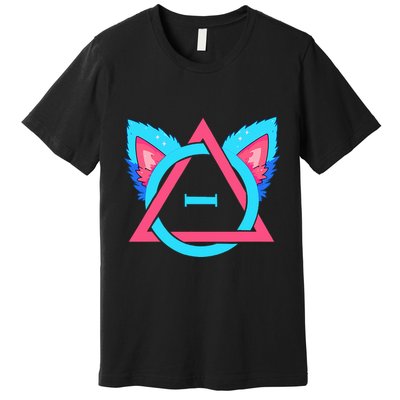 Quadrobics Therian Ears And Paws Therianthropy Quads Premium T-Shirt