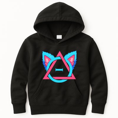 Quadrobics Therian Ears And Paws Therianthropy Quads Kids Hoodie