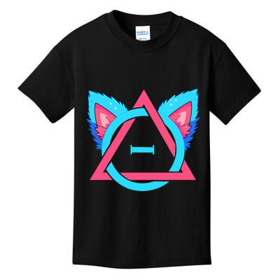 Quadrobics Therian Ears And Paws Therianthropy Quads Kids T-Shirt