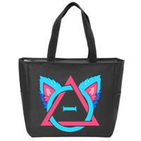 Quadrobics Therian Ears And Paws Therianthropy Quads Zip Tote Bag