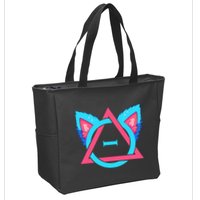 Quadrobics Therian Ears And Paws Therianthropy Quads Zip Tote Bag