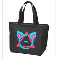 Quadrobics Therian Ears And Paws Therianthropy Quads Zip Tote Bag