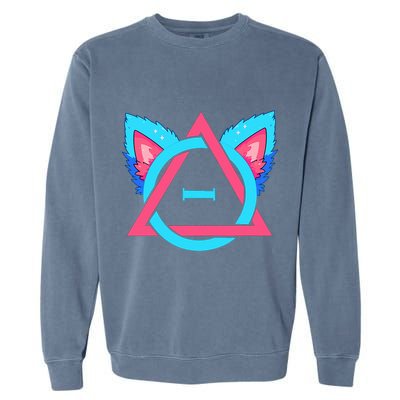 Quadrobics Therian Ears And Paws Therianthropy Quads Garment-Dyed Sweatshirt