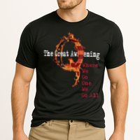 QAnon The Great Awakening American Flag Rabbit Gift Cooling Performance Crew T-Shirt