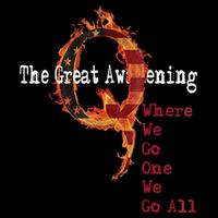 QAnon The Great Awakening American Flag Rabbit Gift Cooling Performance Crew T-Shirt