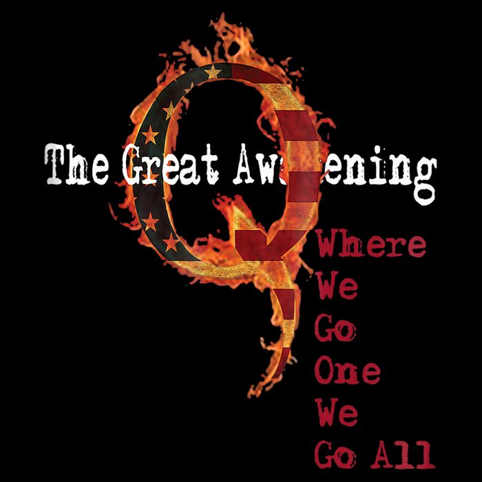 QAnon The Great Awakening American Flag Rabbit Gift Cooling Performance Crew T-Shirt
