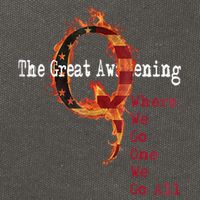 QAnon The Great Awakening American Flag Rabbit Gift Cotton Canvas Backpack