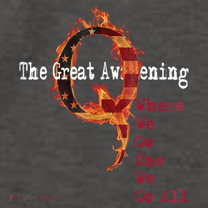 QAnon The Great Awakening American Flag Rabbit Gift Vector Backpack