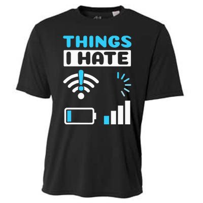 quote Things I Hate Programmer Gamer Computer Nerd Cooling Performance Crew T-Shirt