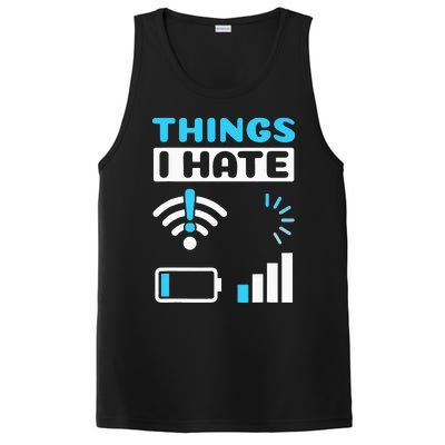 quote Things I Hate Programmer Gamer Computer Nerd PosiCharge Competitor Tank