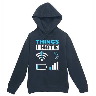 quote Things I Hate Programmer Gamer Computer Nerd Urban Pullover Hoodie