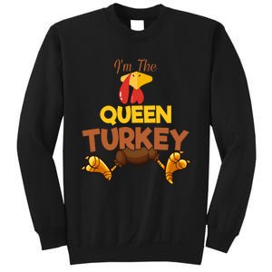 Queen Turkey Matching Family Group Thanksgiving Gifts  Sweatshirt