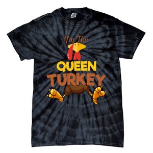 Queen Turkey Matching Family Group Thanksgiving Gifts  Tie-Dye T-Shirt