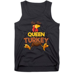 Queen Turkey Matching Family Group Thanksgiving Gifts  Tank Top